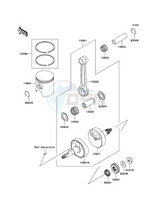 KX65 KX65A9F EU drawing Crankshaft/Piston(s)