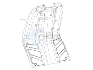 Typhoon 50 drawing Front glove-box - Knee-guard panel