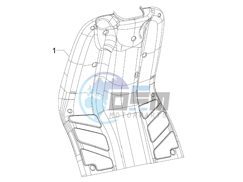 Front glove-box - Knee-guard panel