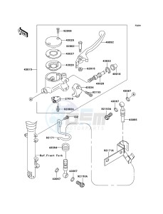 W650 EJ650C6F GB XX (EU ME A(FRICA) drawing Front Master Cylinder