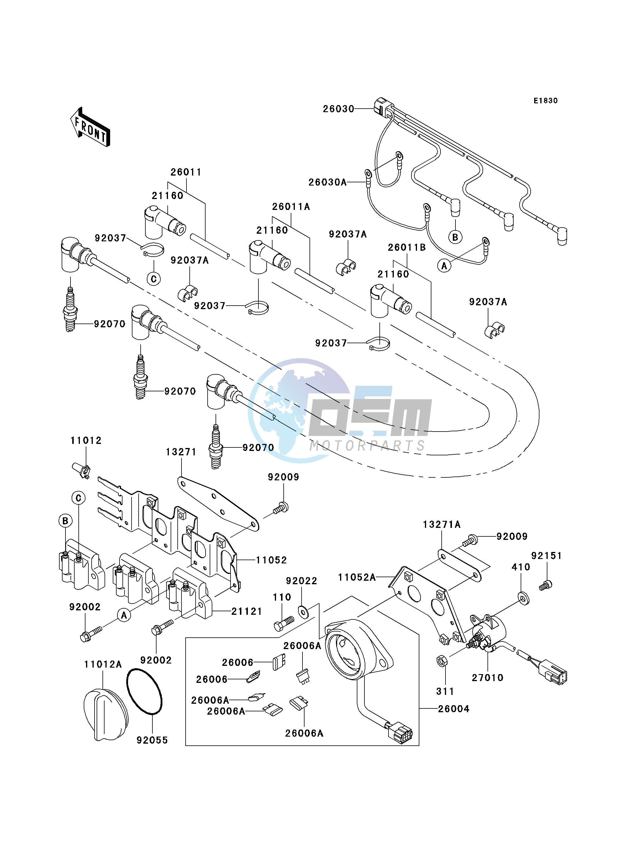 IGNITION SYSTEM-- JH1100-B1- -