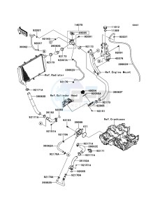 Z1000_ABS ZR1000ECF FR XX (EU ME A(FRICA) drawing Water Pipe