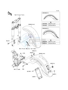 VN 1600 A [VULCAN 1600 CLASSIC] (A6F-A8FA) A7FA drawing FENDERS