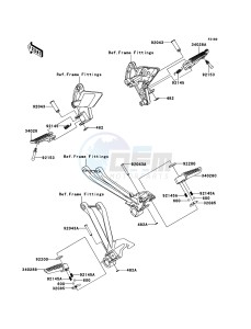 Z1000_ABS ZR1000EBF FR XX (EU ME A(FRICA) drawing Footrests