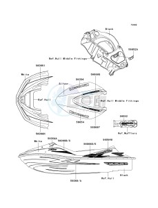 JT 1500 F [ULTRA 260LX] (F9F) F9F drawing DECALS-- WHITE- -