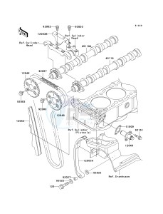 ZR 1200 A [ZX 1200 R] (A1-A3) drawing CAMSHAFT-- S- -_TENSIONER