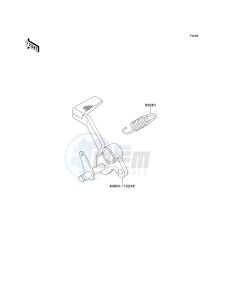 ZX 1100 E [GPZ 1100] (E1-E3) [GPZ 1100] drawing BRAKE PEDAL_TORQUE LINK