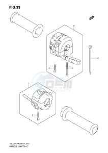 GSX650F (E2) Katana drawing HANDLE SWITCH