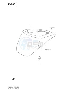 VL800CUE INTRUDER EU drawing FUEL TANK COVER