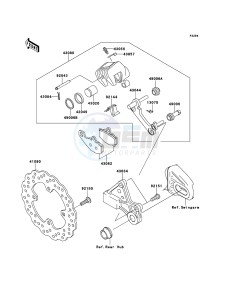 VERSYS KLE650A9F GB XX (EU ME A(FRICA) drawing Rear Brake