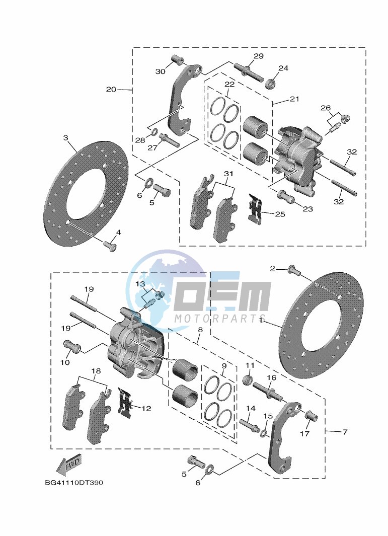 FRONT BRAKE CALIPER