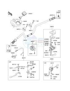 KSV 700 A [KFX 700] (A6F-A9F) A6F drawing HANDLEBAR