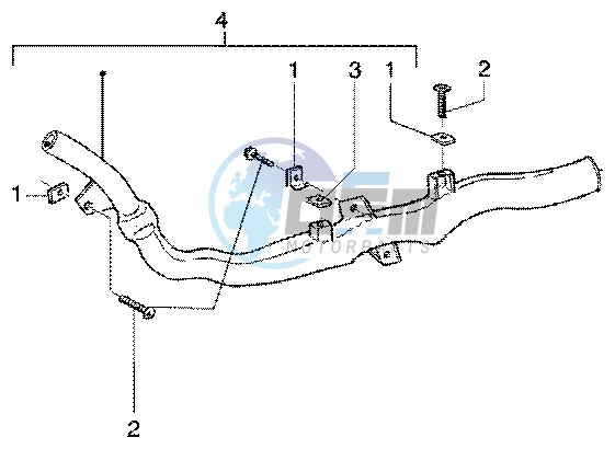 Belt cooling tube