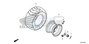 TRX90XH Europe Direct - (ED) drawing REAR WHEEL