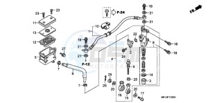 CBR600RRB drawing RR. BRAKE MASTER CYLINDER (CBR600RR)