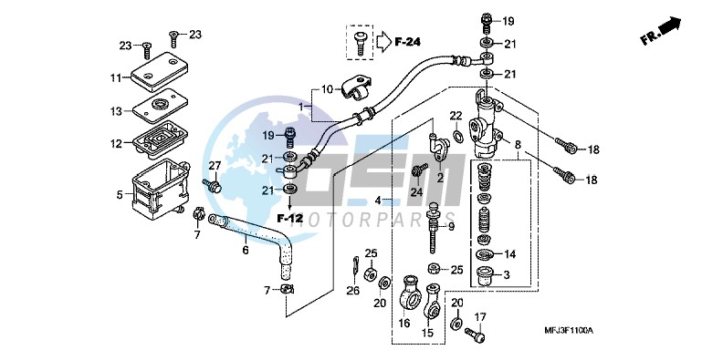 RR. BRAKE MASTER CYLINDER (CBR600RR)