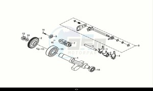 NH-T125I (MG12B2-EU) (E5) (M1) drawing GEAR SHIFT