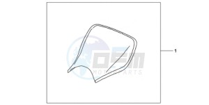 CBR1000RR9 Australia - (U / PSW) drawing E-SEAT