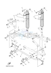 YXE700E YXE70WPXH WOLVERINE R-SPEC EPS (2MBD) drawing REAR SUSPENSION