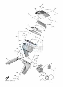 YZ250F (B7BL) drawing INTAKE