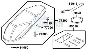 PEOPLE S 300 I drawing Seat