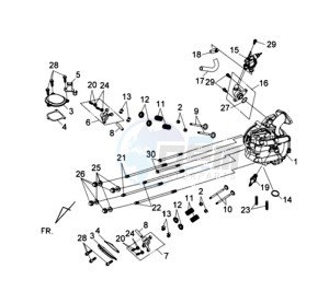 HD 2 125i drawing CYLINDER HEAD CPL