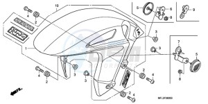 CBR1000RR9 Europe Direct - (ED / MME REP) drawing FRONT FENDER