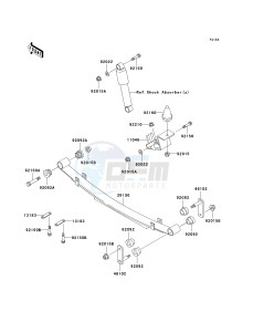 KAF 620 E [MULE 3010 4X4] (E1-E5) [MULE 3010 4X4] drawing REAR SUSPENSION