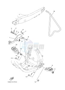 YZ250 (1SSH 1SSJ 1SSK 1SSL 1SSL) drawing STAND & FOOTREST