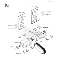 KZ 750 F [LTD SHAFT] (F1) [LTD SHAFT] drawing CRANKSHAFT