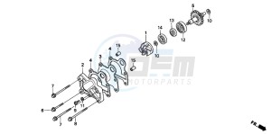 CR250R drawing WATER PUMP