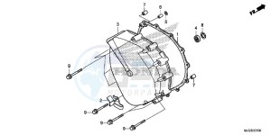 GL1800BF F6B Bagger - GL1800BF UK - (E) drawing CLUTCH COVER