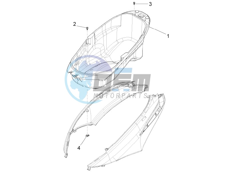 Helmet housing - Undersaddle