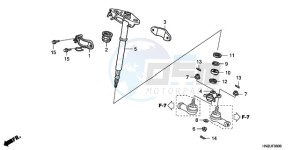 TRX500FAA Australia - (U) drawing STEERING SHAFT