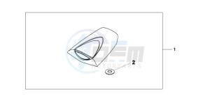 CBR600RR drawing SEAT COWL