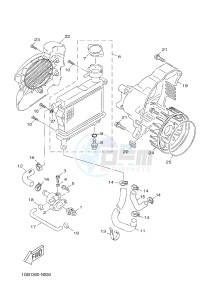 NS50 NS50F AEROX 4 (1GB5 1GB5 1GB5 1GB5) drawing RADIATOR & HOSE