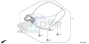 TRX420FA1H TRX420 ED drawing SEAT