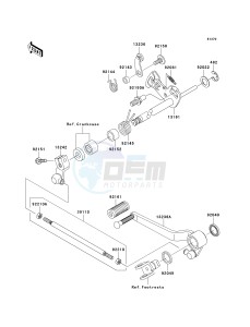 ZR 1000 A [Z1000] (A1-A3) A3 drawing GEAR CHANGE MECHANISM