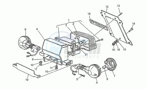 California III 1000 Carburatori Carenato Carburatori Carenato drawing Taillight