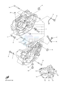 WR250R (BN32 BN31 BN33) drawing CRANKCASE