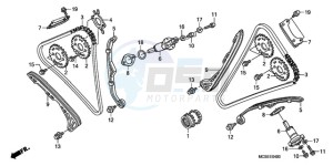 ST1300A9 CH / ABS MME - (CH / ABS MME) drawing CAM CHAIN/TENSIONER