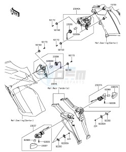 Z1000SX ZX1000LEF FR GB XX (EU ME A(FRICA) drawing Turn Signals