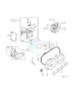 KISBEE 50 N drawing HOUSING COVER