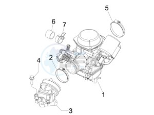 Runner 200 ST 4t e3 drawing Carburettor assembly - Union pipe