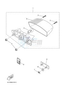 EW50N STUNT (3C7A) drawing TAILLIGHT