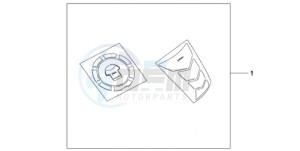 CBR600RAA Korea - (KO / ABS) drawing TANKPAD / FUEL LID COVER