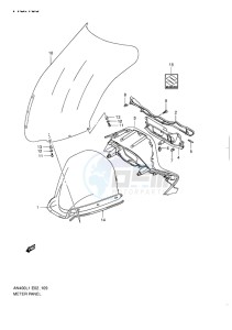 AN400 ABS BURGMAN EU drawing METER PANEL