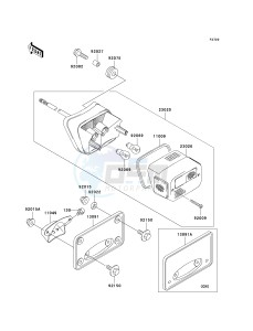 VN 1500 L [VULCAN 1500 NOMAD FI] (L2-L4) [VULCAN 1500 NOMAD FI] drawing TAILLIGHT-- S- -