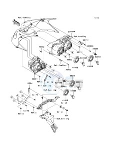 KRF 750 F [TERYX 750 4X4 NRA OUTDOORS] (F8F) C8F drawing HEADLIGHT-- S- -