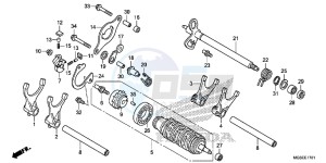 NC700SDC drawing GEARSHIFT DRUM (NC700SD)